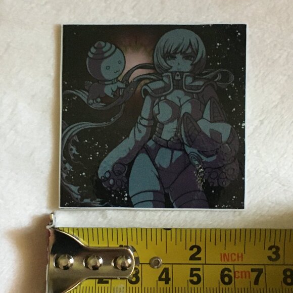 5/$25 Retro 'Kit and Momo' Shiny Sticker - Picture 3 of 4